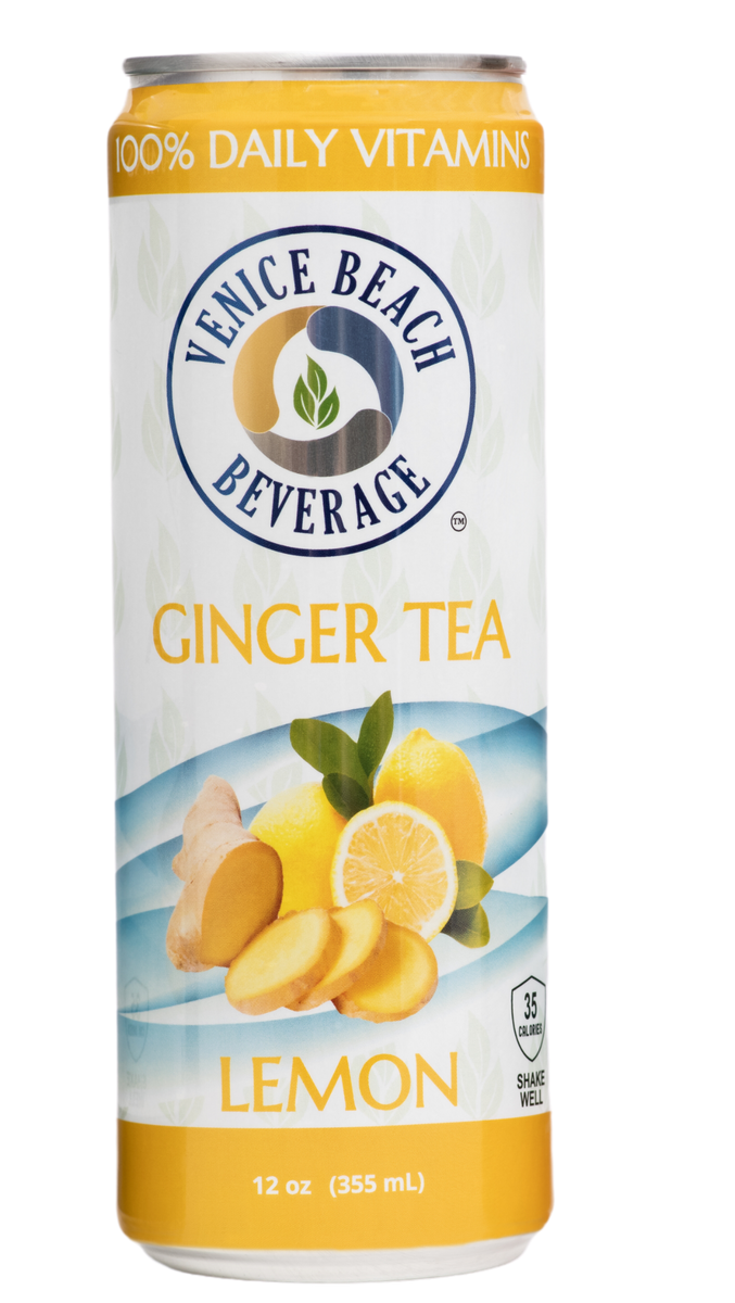 Ginger & Lemon Vitamin Iced Tea – Venice Beach Beverage